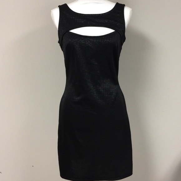 Dresses & Skirts - Little Black Dress Sleeveless Mini Peek-a-Boo